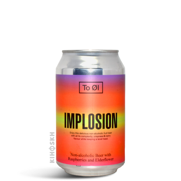 Implosion Fruited Non-Alcoholic Beer w. Raspberries & Elderflower